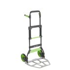 Тележка Standers двухколесная складная алюминий нагрузка до 100 кг цвет черный/зеленый