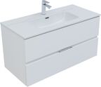 Комплект мебели Aquanet Алвита New 101 см подвесной (тумба с раковиной и зеркалом)