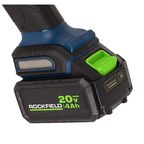 УШМ аккумуляторная бесщеточная Rockfield RF2204BK, 20 В Li-ion 4 Ач, 125 мм