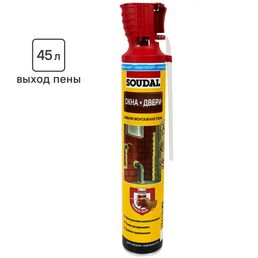 Пена монтажная бытовая Soudal Genius Gun 45 зимняя 750 мл
