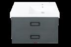 Тумба под раковину La Fenice Cubo Grigio TWIN FNC-01-CUB-G-90-2 90 см серо-зеленый