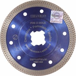 Отрезной ультратонкий турбо алмазный диск Hilberg HMX402