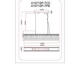 Светильник подвесной Arte Lamp A1071SP-7PB