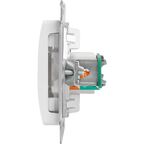 Розетка компьютерная встраиваемая Systeme Electric Glossa RJ45 cat 5E цвет молочный