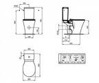 Унитаз напольный Ideal Standard Connect Air E009701