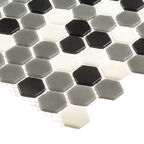 Мозаика Mir Mosaic Natural Steppa серая стеклянная 315х315х5 мм глянцевая