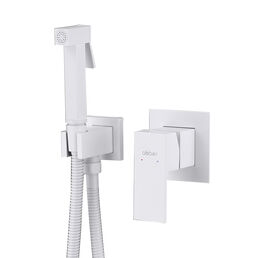 Гигиенический душ со смесителем Abber Daheim AF8225W белый матовый