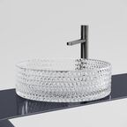 Раковина накладная Ceramica Nova Cristal 36 см CN6062 прозрачная