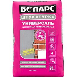 Цементная универсальная штукатурка боларс универсаль 00000040984