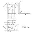 Угол крепежный усиленный GAH ALBERTS KUU 70x70x55x2.5