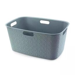 Корзина для глаженого белья Curver Softex 45л, цвет синий
