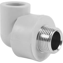 Угол комбинированный 90° FV-Plast 3/4"x20 мм НР полипропилен 216021