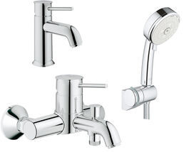 Комплект  Смеситель Grohe BauClassic 32865000 для ванны с душем + Смеситель Grohe BauClassic 2316200