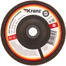 Круг лепестковый торцевой Kranz P80 180x22.2 мм
