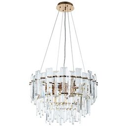 Подвесная люстра каскадная хрустальная Arte Lamp Nicoletta A1052SP-8GO