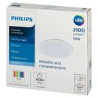 Светильник точечный светодиодный встраиваемый Philips LED20 под отверстие 200 мм 1 м² нейтральный белый свет, цвет белый
