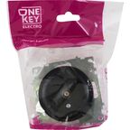 ТВ-розетка встраиваемая Onekey Florence, цвет чёрный