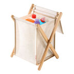 Корзина с крышкой Casy Home For Professionals, цвет молочный