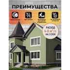 Краска фасадная износостойкая для наружных и внутренних работ PROFIPAINTS ECO FACADE ACRYL 0.9л , RAL-6021