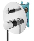 Комплект для ванны со смесителем и верхним душем Plumberia Selection IXO KITXO19CR260 с изливом, хром
