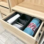 Набор коробок без крышки 15x11x31/15x11x15 см полиэстер цвет черный 4 шт