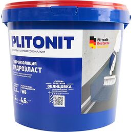 Гидроизоляционная мастика Plitonit ГидроЭласт 4 кг
