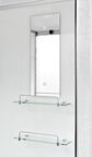 Душевая кабина AvaCan 110x110 EM2011LED+GM стекло узорчатое, профиль хром, с гидромассажем