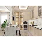 Столешница кухонная серии Мрамор Алексис 240x60x1.9 см ДСП цвет бежевый
