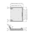 Люк ревизионный скрытый нажимной Эвент Форс сталь под плитку 60x60 см