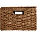 Корзина с крышкой для хранения 38x18x28 см бумага цвет коричневый