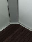 Душевая кабина AvaCan 110x110 EM2011LED стекло узорчатое, профиль хром