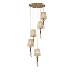 Каскадный подвесной светильник Cuero Mantra Tiffany 3877