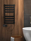 Полотенцесушитель электрический Indigo Oktava Slim 5 LСLOKS5E80-40BRRt  черный