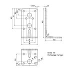 Угол крепежный усиленный GAH ALBERTS KUU 90x50x50x2.5