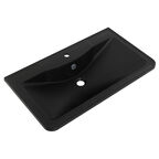 Раковина накладная BelBagno 80 см BB800/455-LV-ART-ALR-NERO черная матовая
