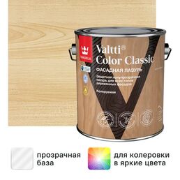 Лазурь содержащая масло Tikkurila Valtti Color Classic База EC бесцветная 2.7 л