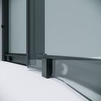 Душевой уголок Grossman Cosmo 80x80 301.K33.02.8080.21.00 без поддона, стекло прозрачное, профиль черный матовый