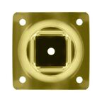 Ножка для мебели квадратная 200x25x25 мм сталь золото