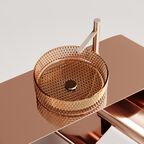 Раковина накладная Ceramica Nova Cristal 36 см CN6058 бежевая