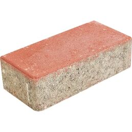 Плитка тротуарная прямоугольная Лайн 200x100x40 мм красный