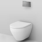 Инсталляция с подвесным безободковым унитазом Am.Pm Spirit V2.0 IS47031.701700 с сиденьем микролифт и клавишей