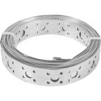 Перфорированная лента прямая LP 20x0.5 5 м оцинкованная сталь цвет серый