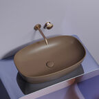 Раковина накладная Ceramica Nova Element 60 см CN6049MDB темно-коричневая матовая