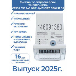 Счетчик электроэнергии на столб CE308 С36 746 OGR1. QYDUVFZ GB01 SPDS 5(100)A сподэс трёхфазный многотарифный