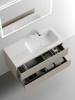 Тумба с раковиной Sancos Snob T SNT100RCE 100 см подвесная, Beige Soft