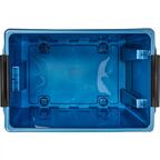 Контейнер Rox Box 58x35x39 см 70 л пластик с крышкой и роликами цвет синий