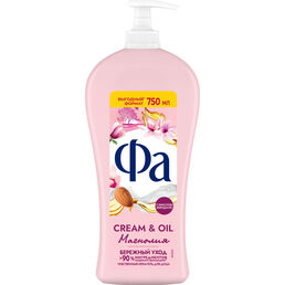 Крем-гель для душа Фа Cream & oil Магнолия 750 мл