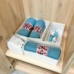 Набор коробок без крышки 31x31/15x31/15x15 см полиэстер цвет белый 4 шт