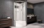 Душевая кабина AvaCan 110x110 D511 стекло матовое, профиль хром