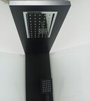 Душевая кабина Ceruttispa 90x90 CHIKA901B без крыши, стекло прозрачное, профиль черный
